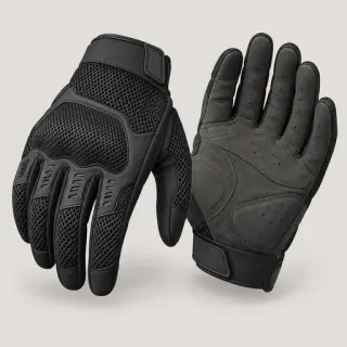 Illustration of a generic lightweight motorcycle glove, not the named model