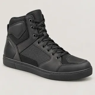 Illustration of a generic motorcycle shoe, not the named model or weather variant