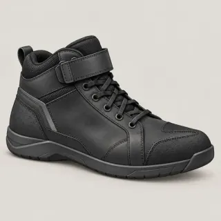 Illustration of a generic short motorcycle boot, not the named model