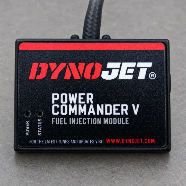 Dynojet Power Commander V control unit, shown in an AI-edited illustration