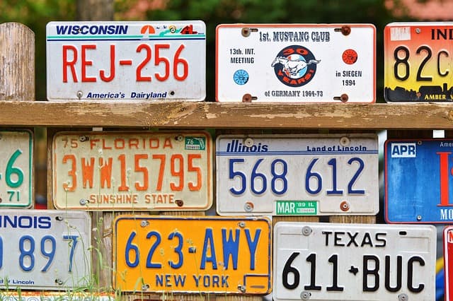 motorcycle license plates